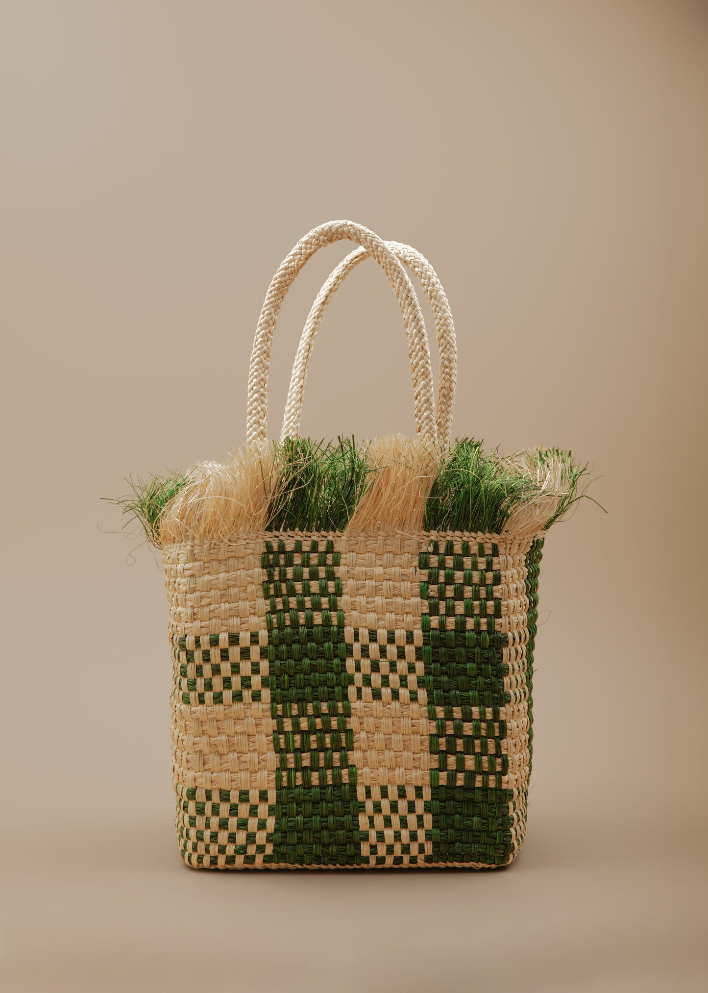 Mini Palma Vichy - Khaki