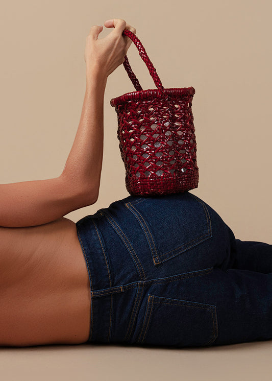 Leather Crossbody Chesca Red