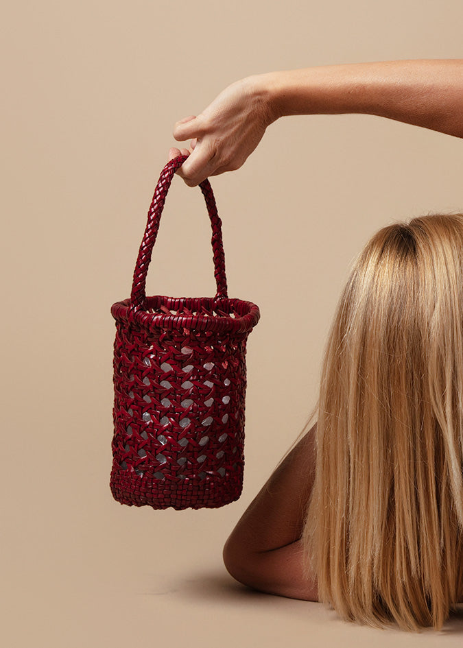 Leather Crossbody Chesca Red