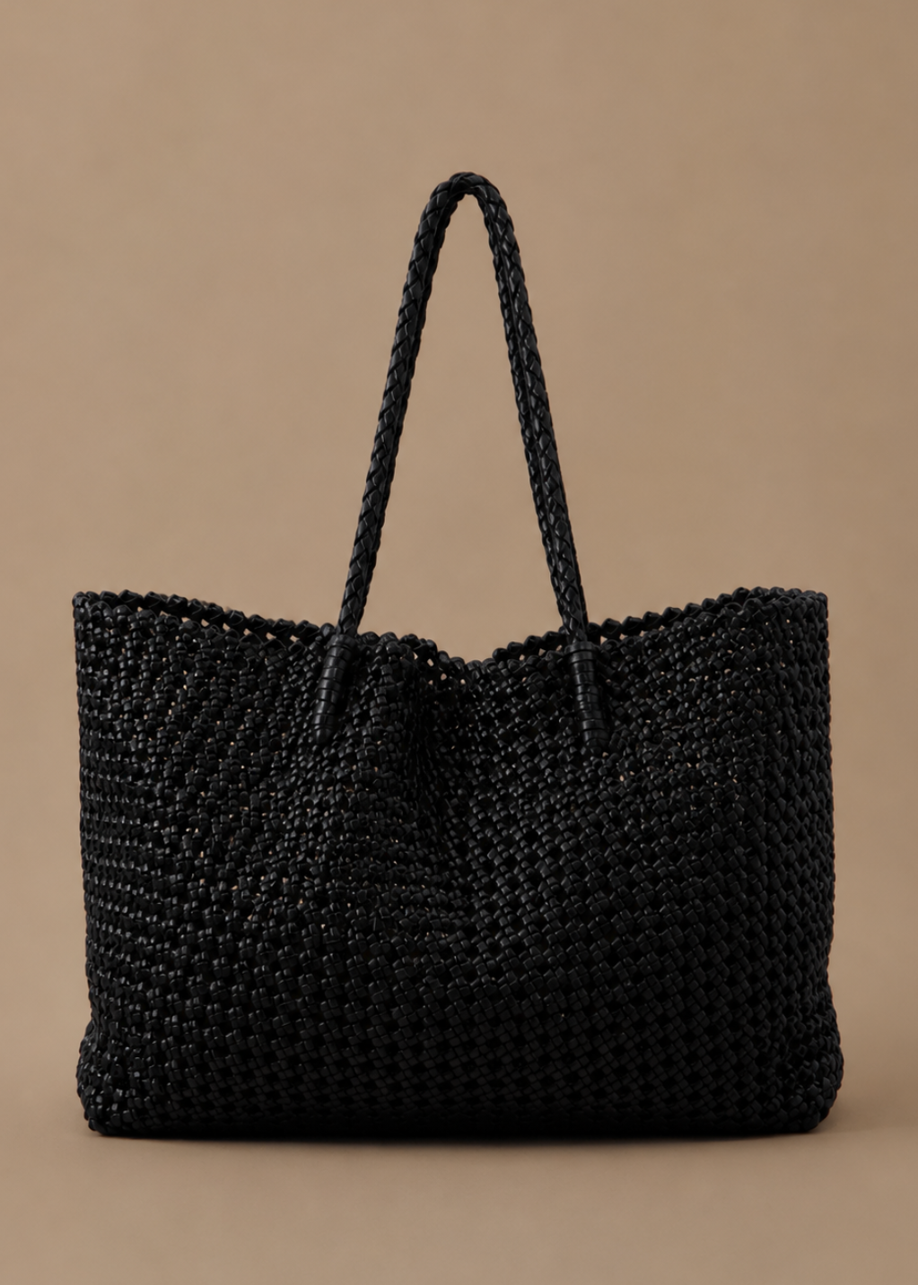 Leather Nest Bag - Black
