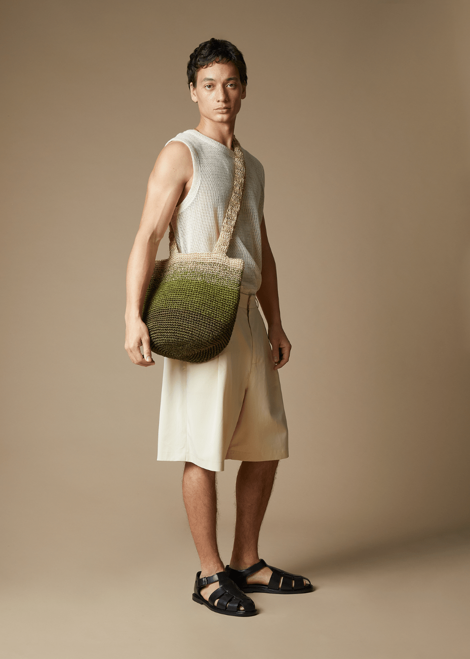 Crossbody DH Fique Degradé - Khaki
