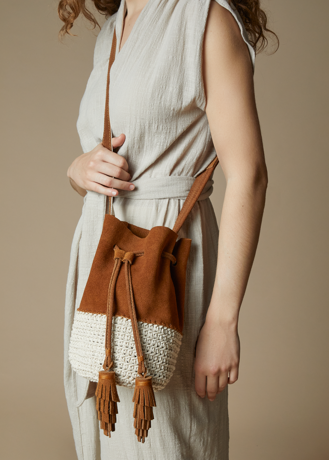 Mini Sack Bag Suede