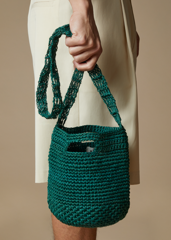 Mini Fique Crossbody Handbag ALIU X BAS BAINS