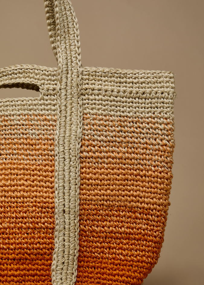 Maxi Basket Fique Degradé - Sunset