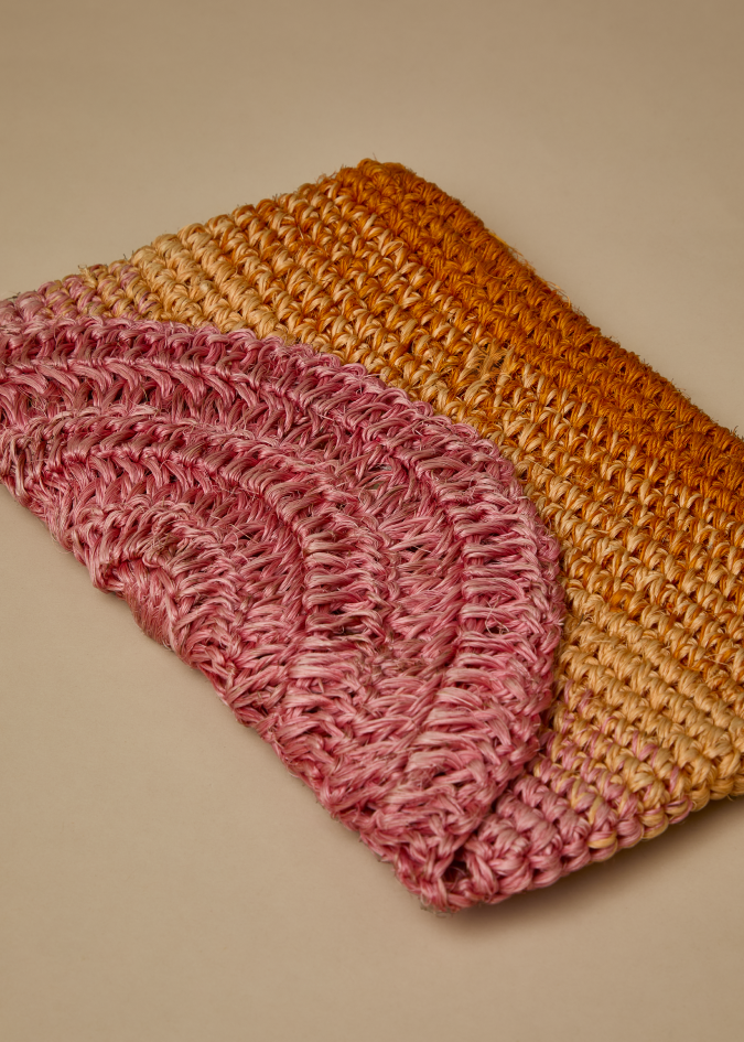 Clutch Fique Degrádé -  Mandarine