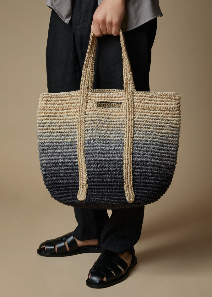 Maxi Basket Fique Degradé - Black