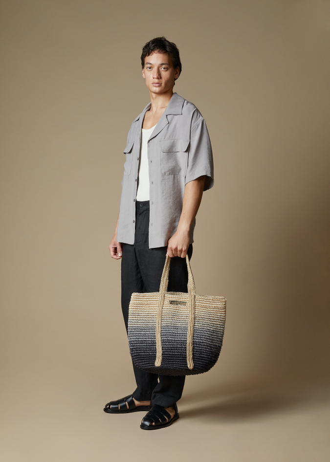 Maxi Basket Fique Degradé - Black