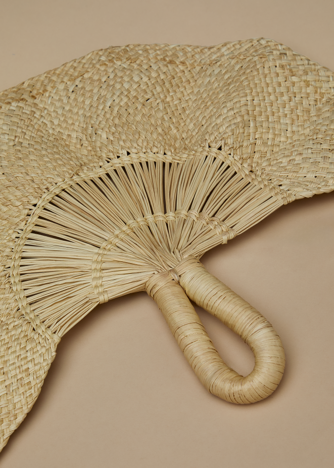 Palma Fan - Ecru