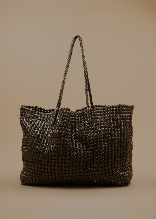 Leather Nest Bag Green