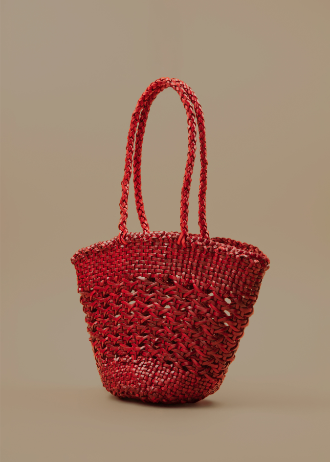 Leather Mini Chesca Red