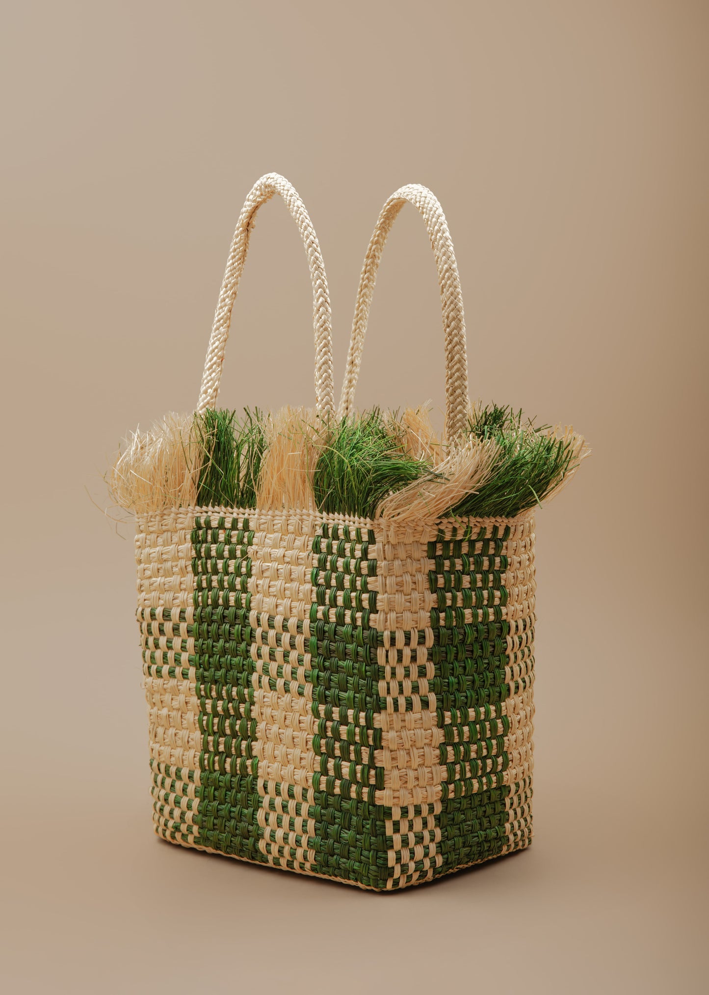 Mini Palma Vichy - Khaki