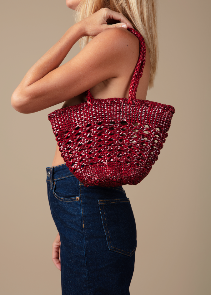 Leather Mini Chesca Red