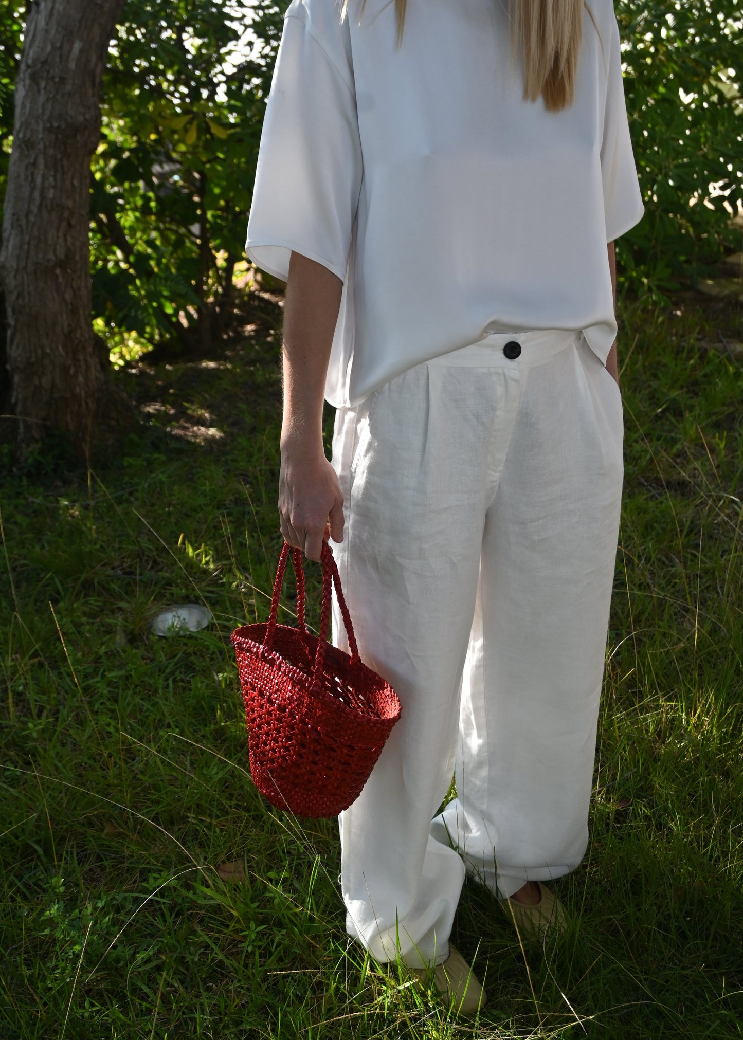 Leather Mini Chesca - Red