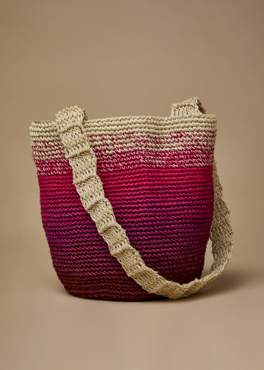 Crossbody DH Fique Degradé - Fucsia