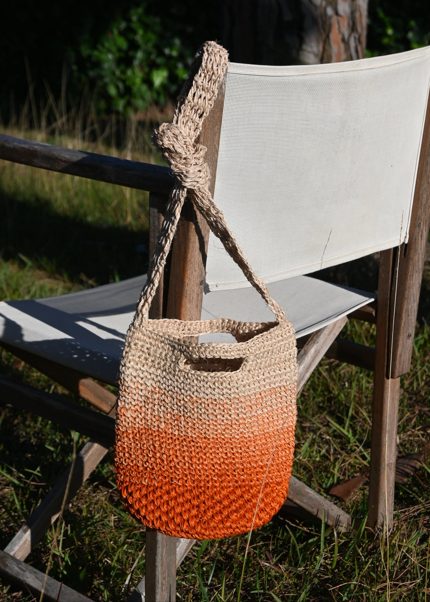 Mini Fique Crossbody Handbag Degradé - Sunset