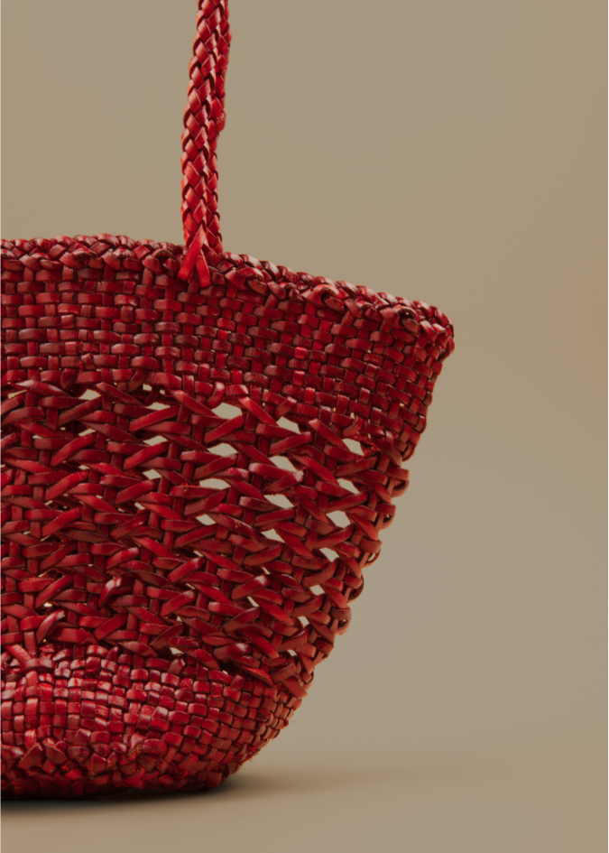 Leather Mini Chesca Red