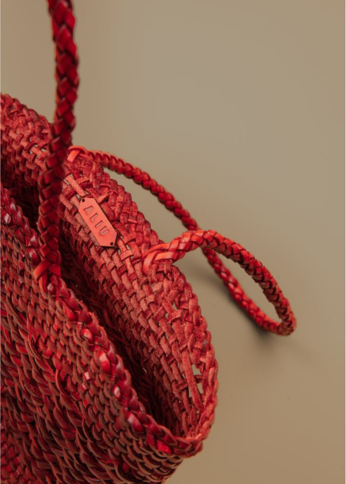 Leather Mini Chesca Red