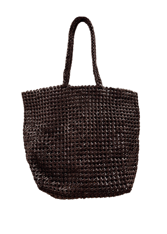 Leather Nest Medium Brown