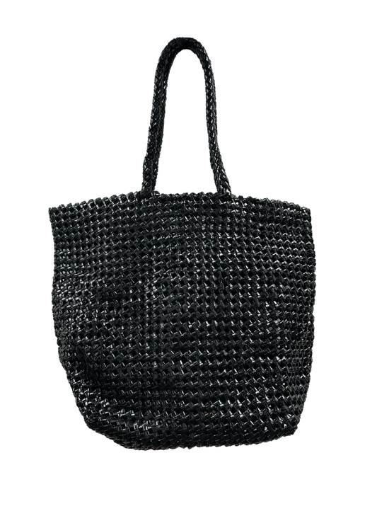 Leather Nest Medium Black