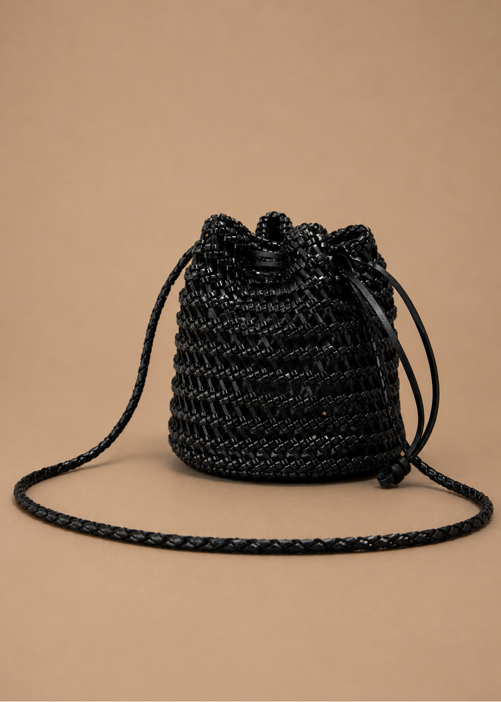 Leather Nest Bucket - Black